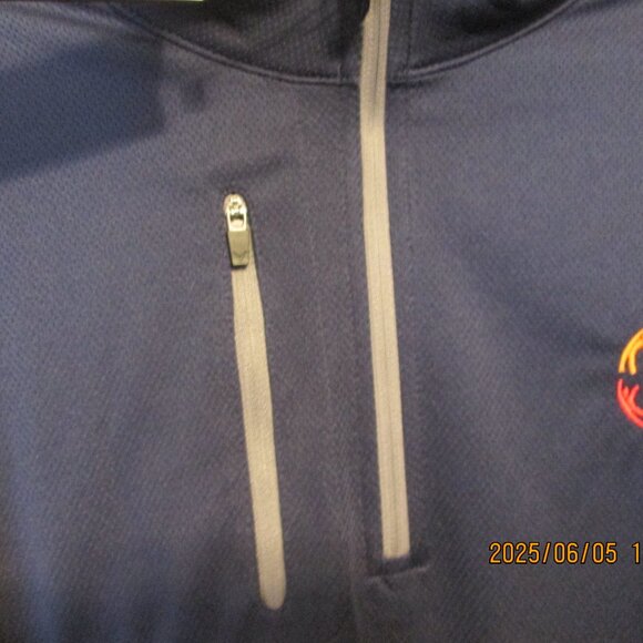 NWT Men's Navy Calloway Golf 3/4 Zip Pullover Top Size Large - Picture 4 of 8